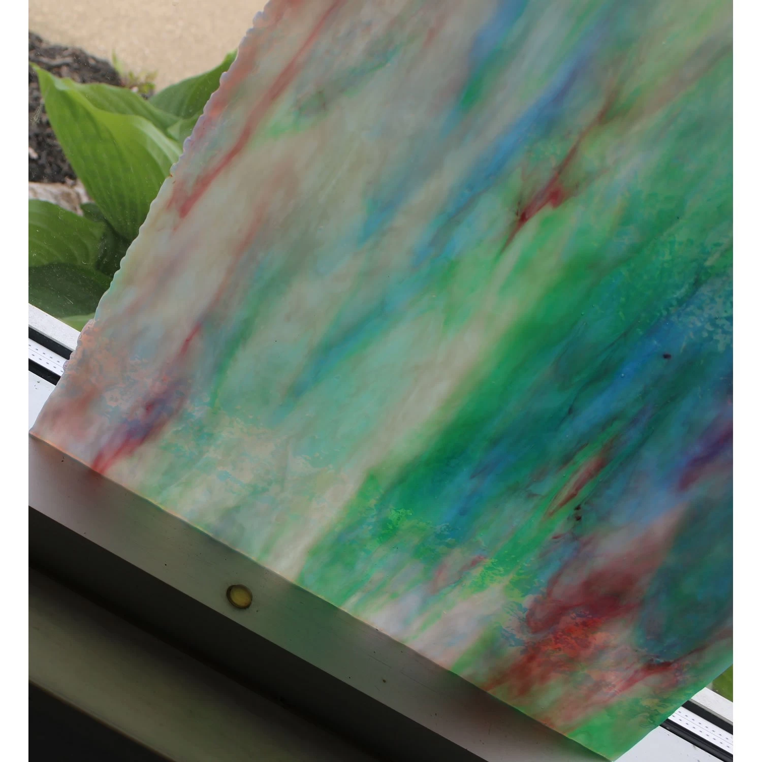 Uro Sky Blue, Sea Green With White, Gold Pink Streaky Granite - Image 4