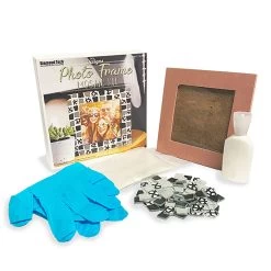 Mosaic Picture Frame Black And White Mix Kit