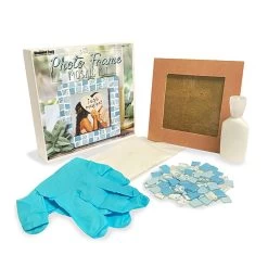 Mosaic Picture Frame Blue Mix Kit