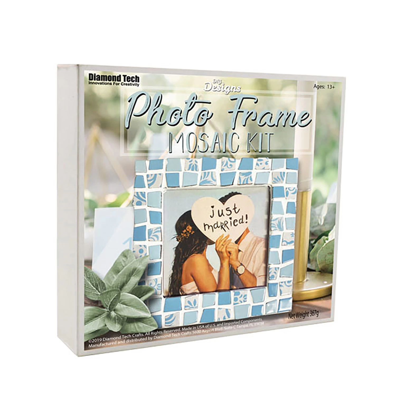Mosaic Picture Frame Blue Mix Kit - Image 2