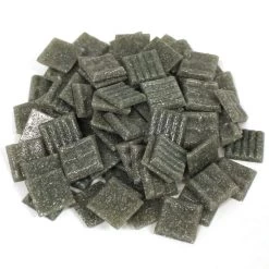 3/4" Slate Venetian Glass Tile - 1/2 Lb