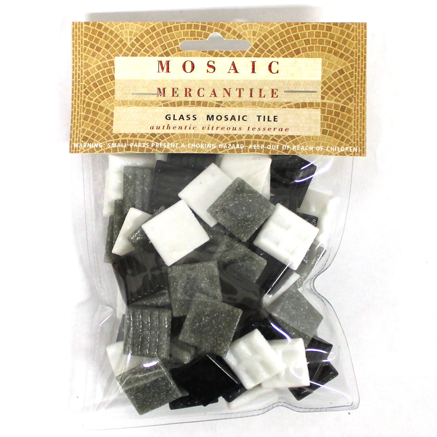 3/4" Monochrome Venetian Glass Tile Assortment - 1/2 Lb - Image 3