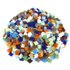 3/8" Venetian Glass Tile Assortment - 1 Lb