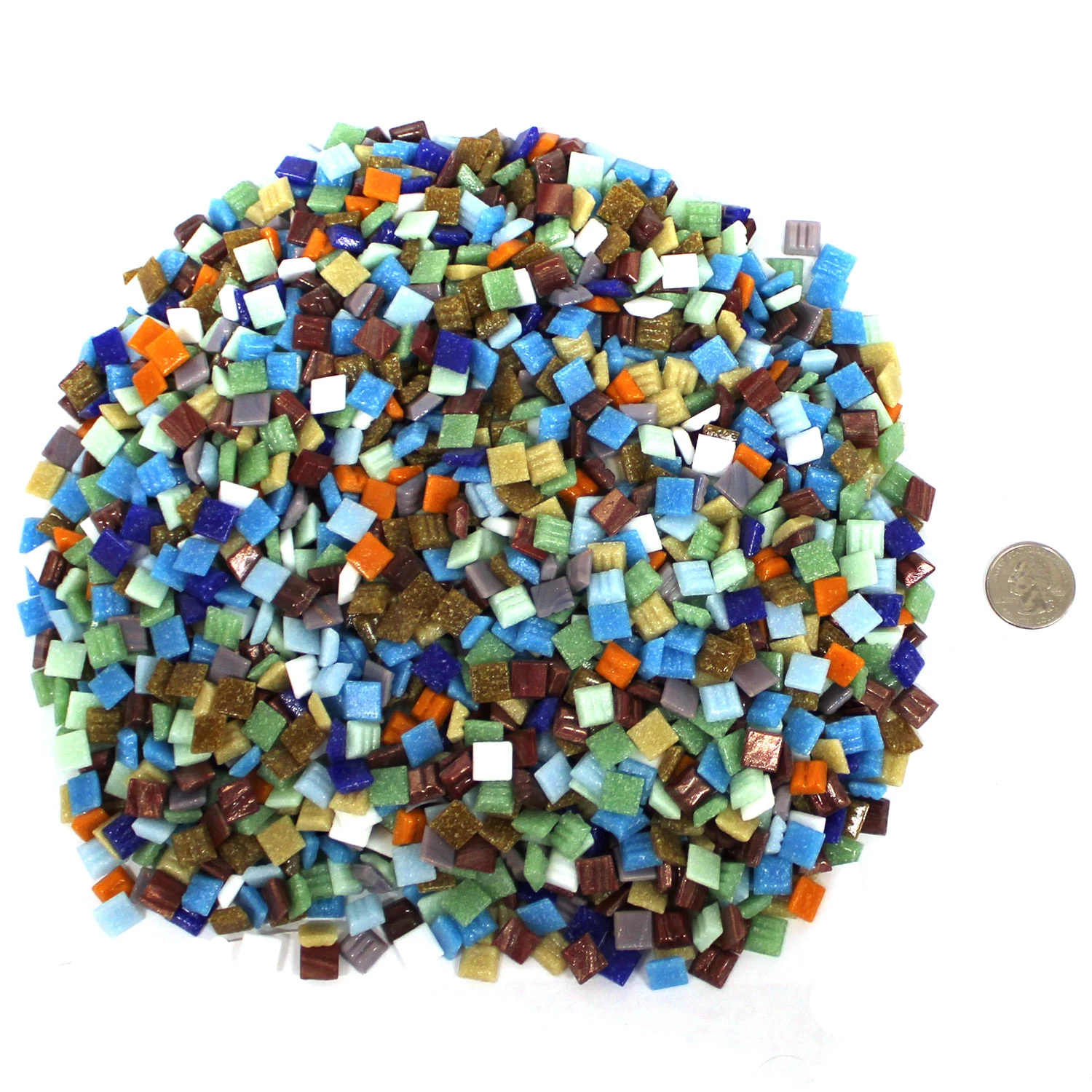 3/8" Venetian Glass Tile Assortment - 3 Lb - Image 2