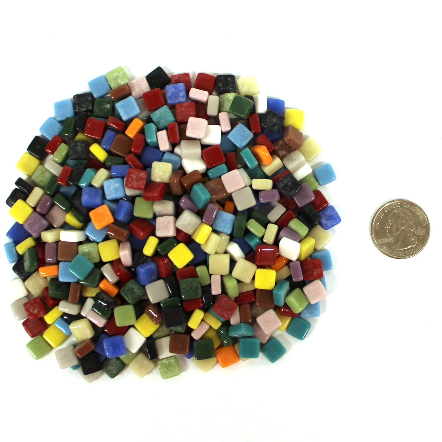 5/16" Classico Mini Tiles - 1/2 Lb - Image 2