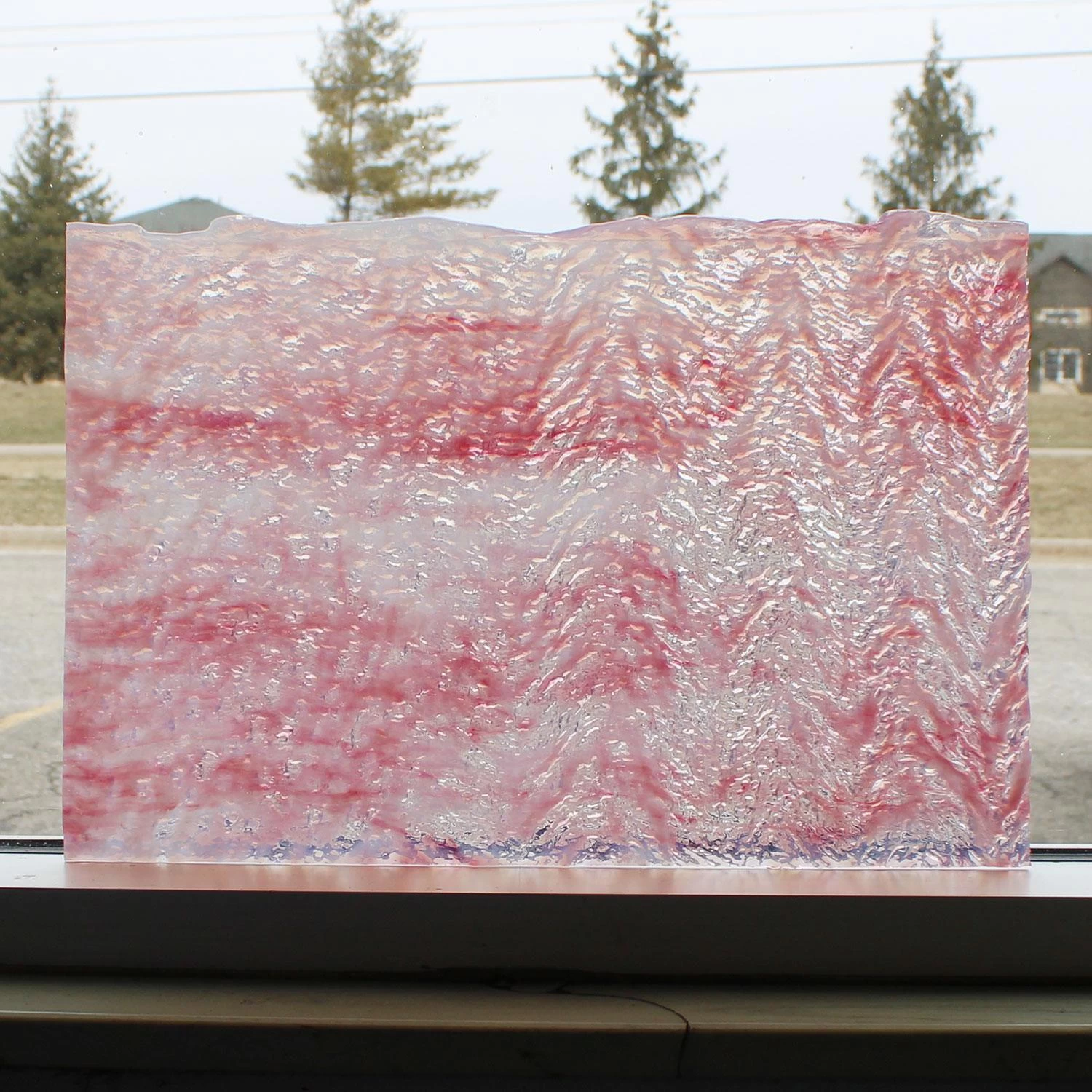 Uro Gold Pink And White Herringbone Ripple - Image 3