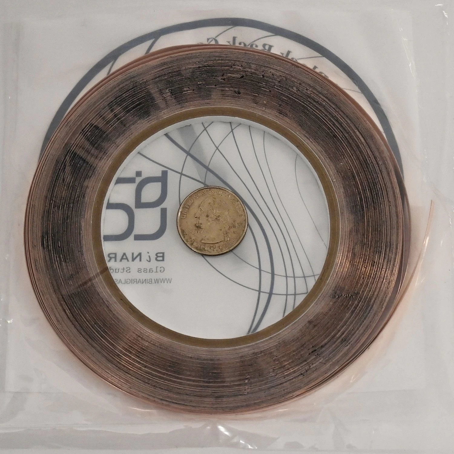 7/32" BiNARi Black Backed Copper Foil - 1.0 Mil - Image 3