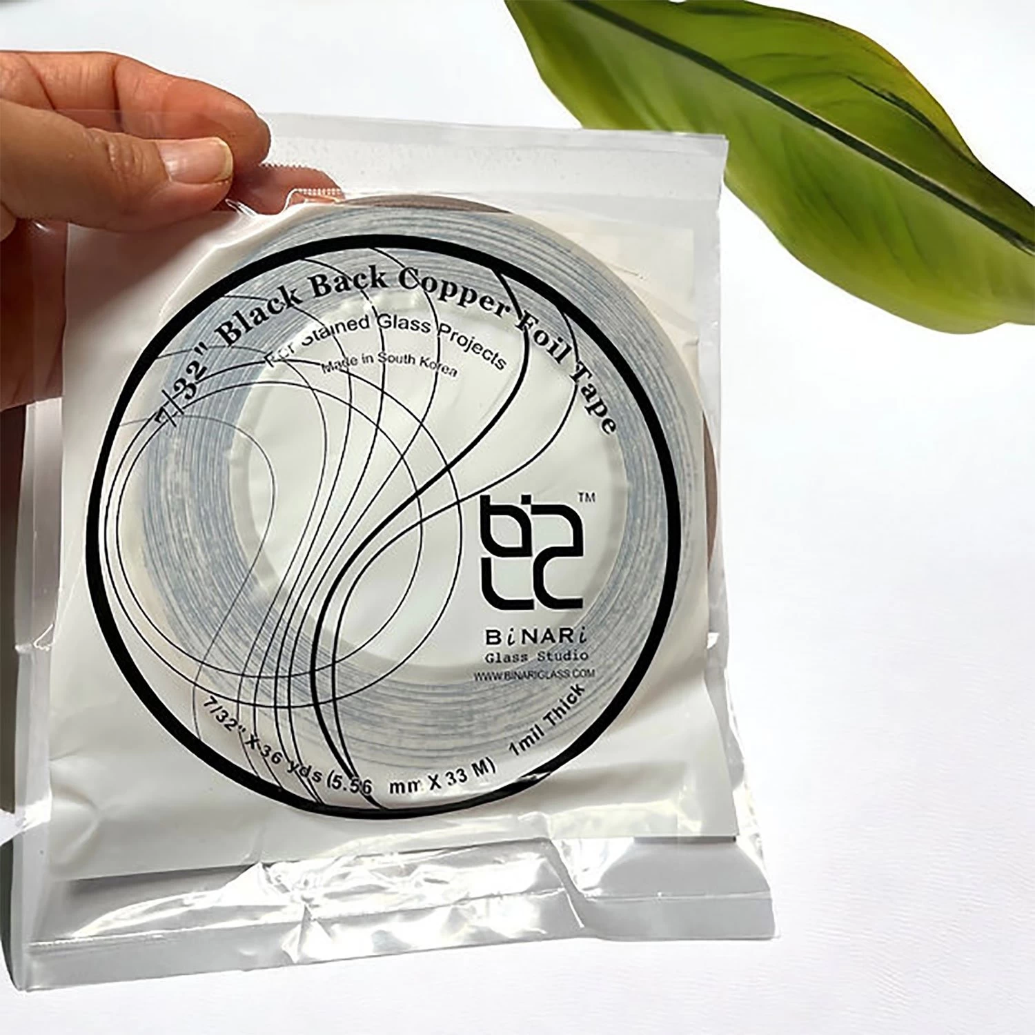 7/32" BiNARi Black Backed Copper Foil - 1.0 Mil - Image 4