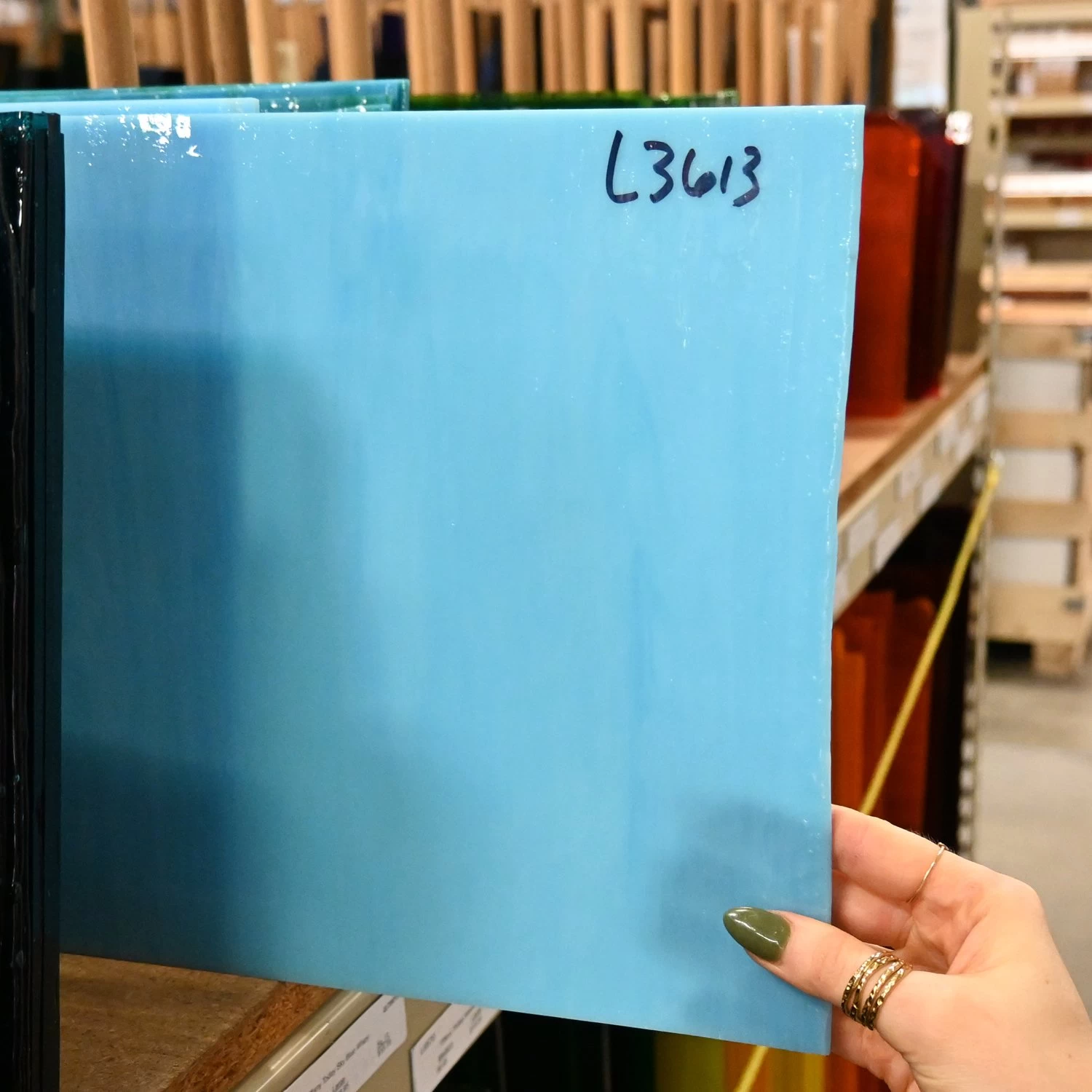 Tiffany Today Sky Blue Opal Wispy - Image 5