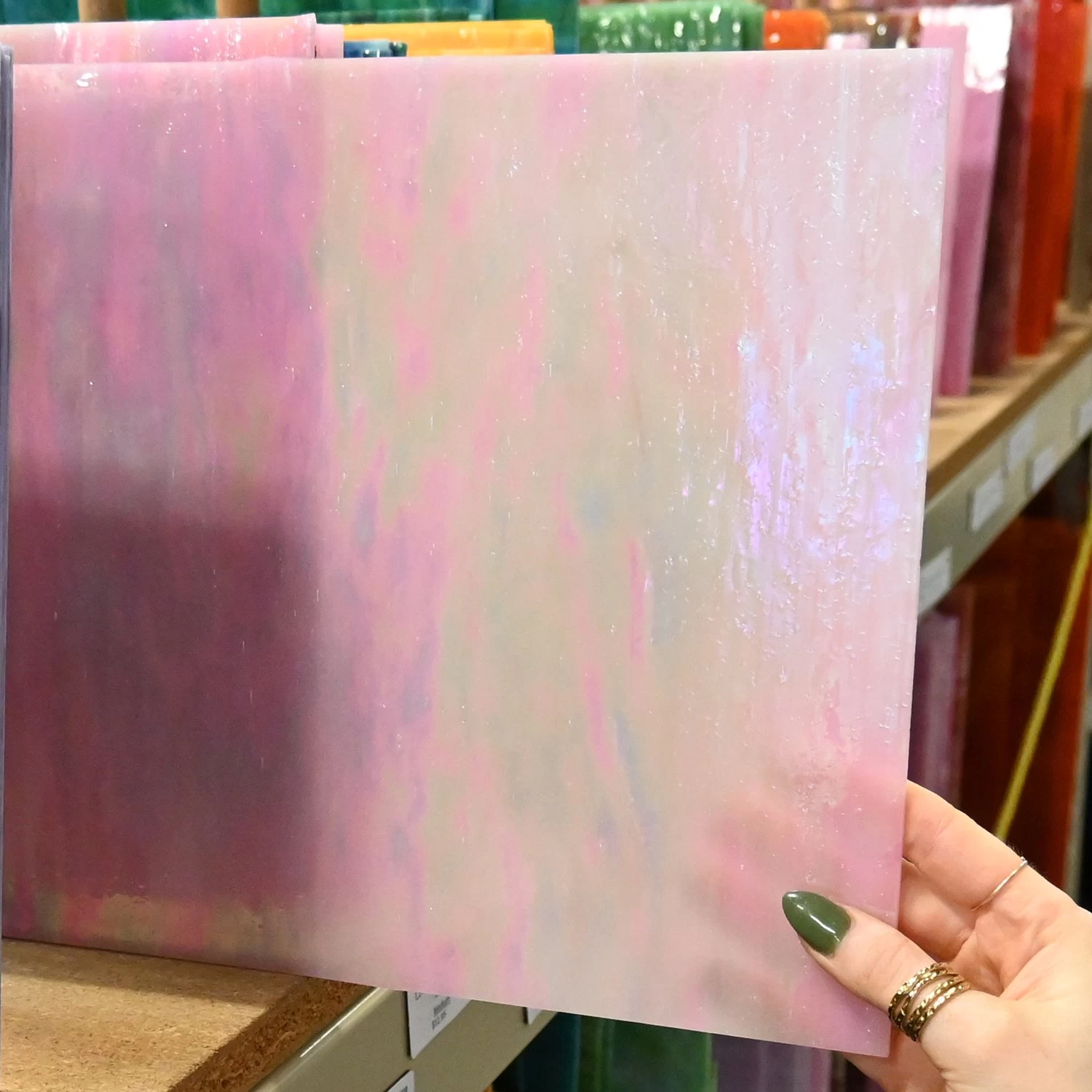 Tiffany Today Pink Iridized Opal - Image 5